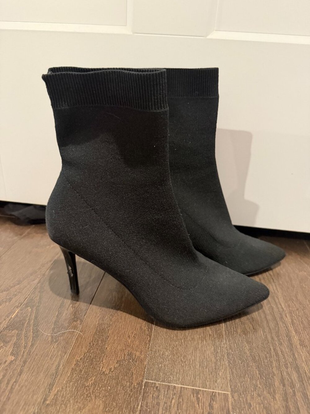 Steve Madden Claire Fabric Booties - 8.5 Black